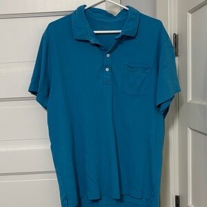 Billy Reid Ocean Blue Polo Shirt